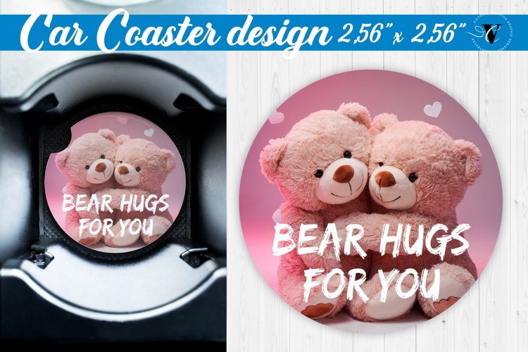 Car Coaster | Valentines Day | Love Animals