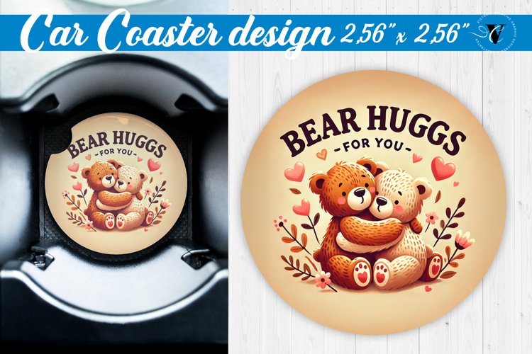 Car Coaster | Valentines Day | Love Animals