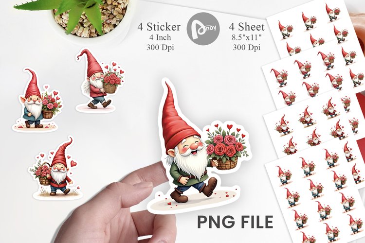 Valentine Gnome Png Image 3