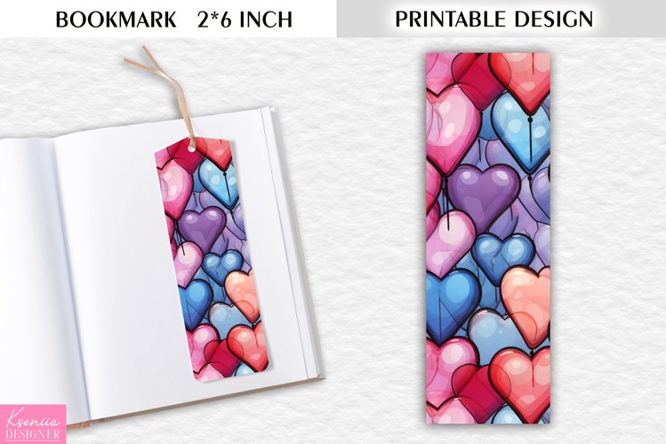 Stained Glass Colorful Balloons|Bookmark Printable Design