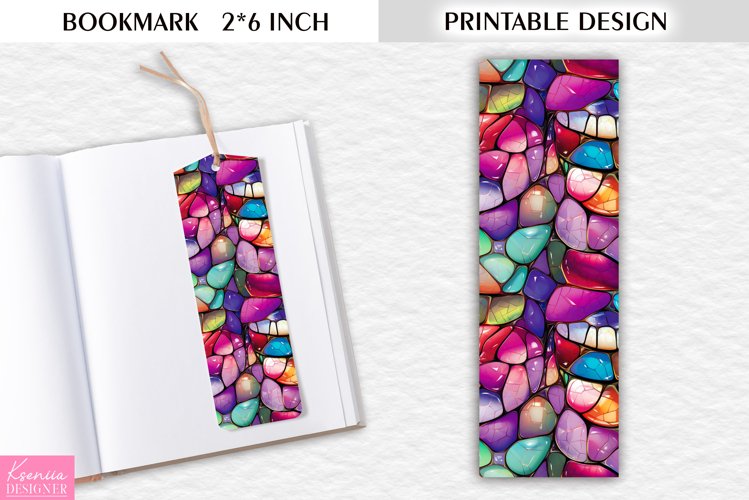 Stained Glass Bookmark Sublimation Design