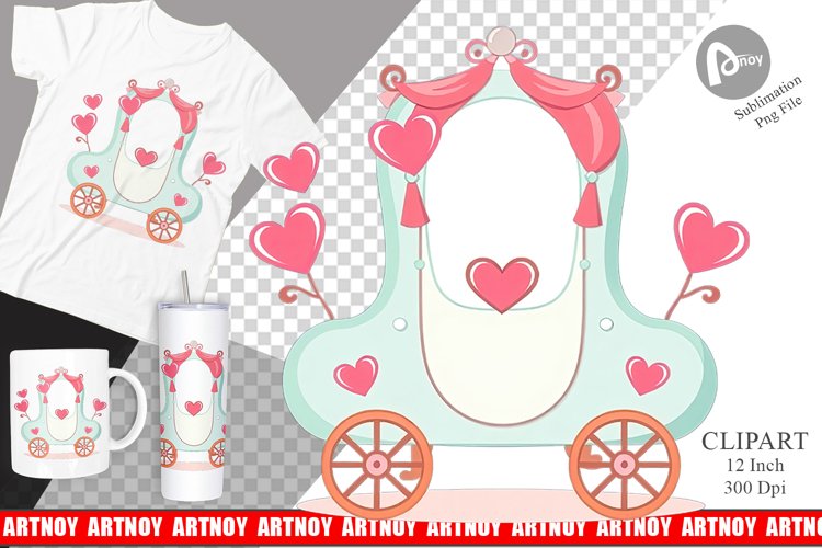 Love Carriage Clipart