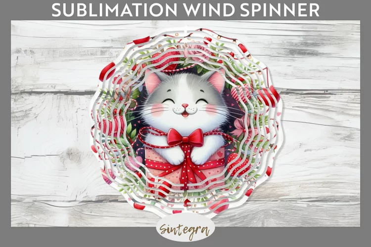 Love Cat v16 Wind Spinner Sublimation