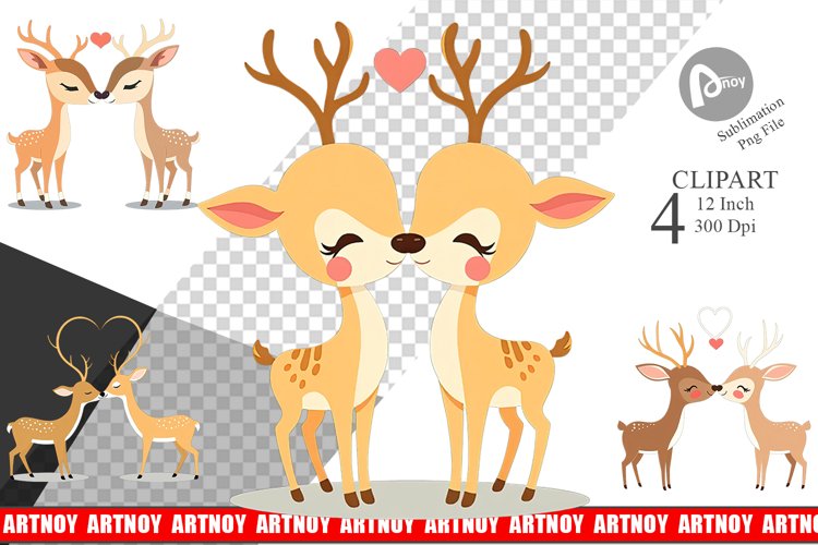Clipart Love Deer