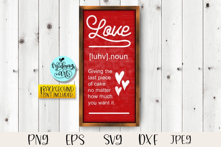 Love definition sign svg, Valentine sign svg example image 1