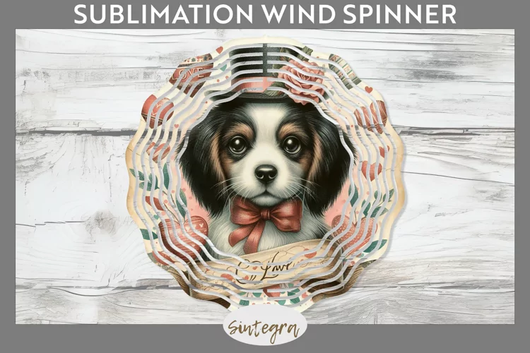 Love Dog v16 Wind Spinner Sublimation
