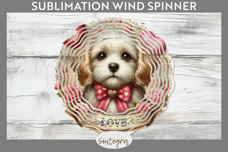 Love Dog v17 Wind Spinner Sublimation