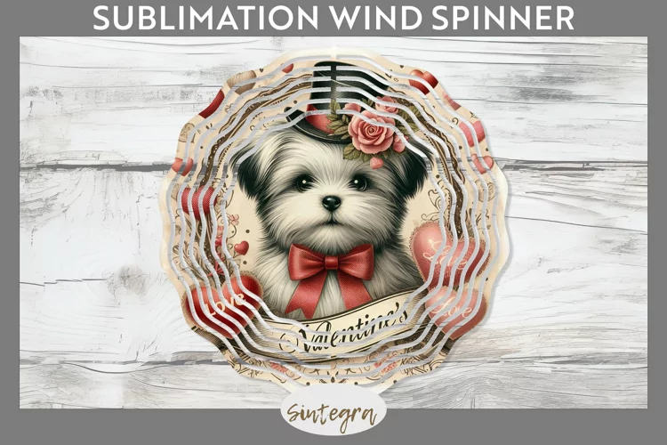 Love Dog v18 Wind Spinner Sublimation