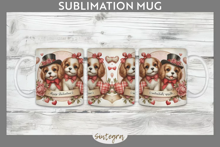 Love Dog v19 Mug Wrap Sublimation