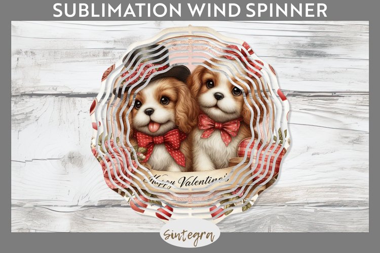 Love Dog v19 Wind Spinner Sublimation example image 1