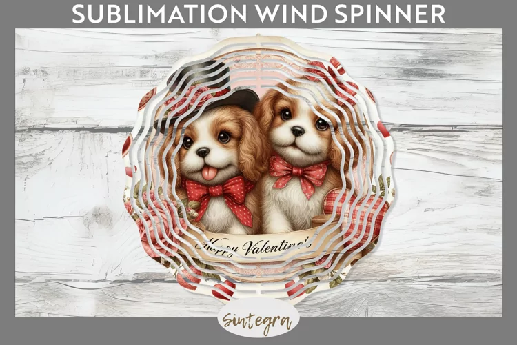 Love Dog v19 Wind Spinner Sublimation