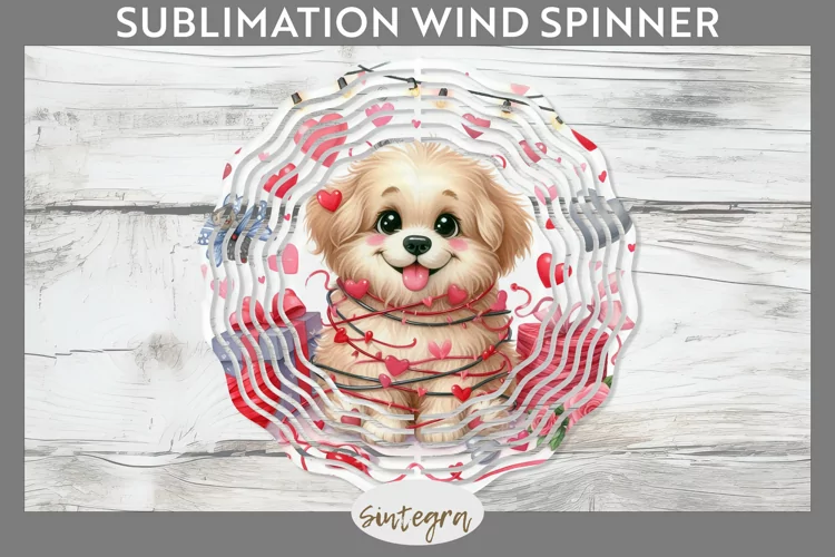 Love Dog v4 Wind Spinner Sublimation