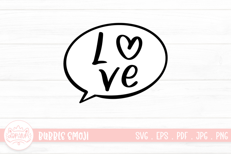 Love Bubble Expression SVG