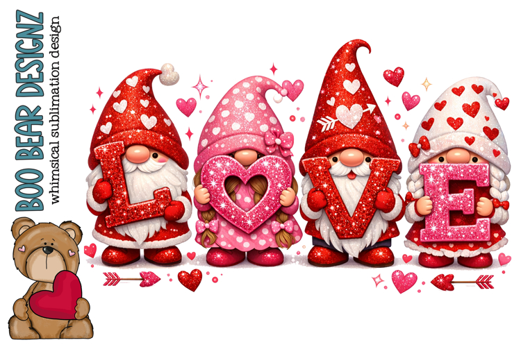 Gnomes Love Clipart