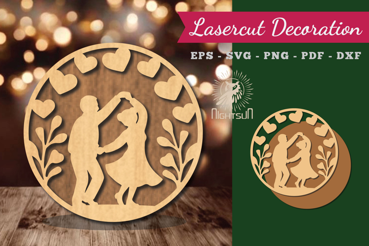 Love Grandparents Lasercut Round