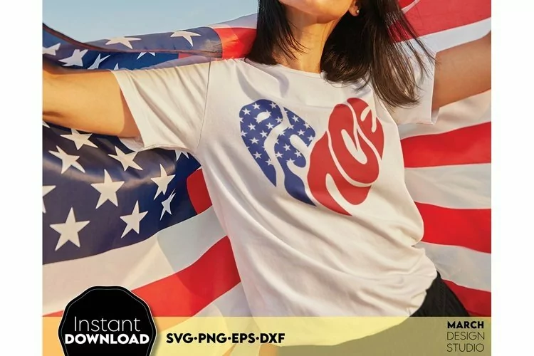 4th Of July SVG | Peace Love SVG | American Flag SVG
