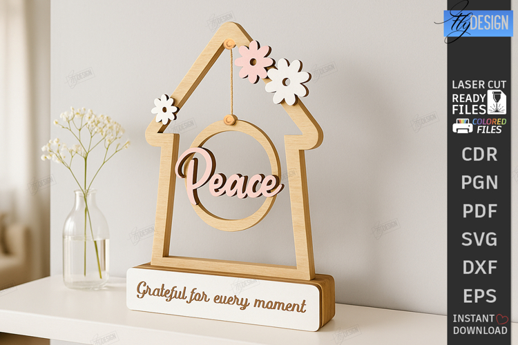 Love Home Décor Laser Cut | Table Decoration | Modern Rustic