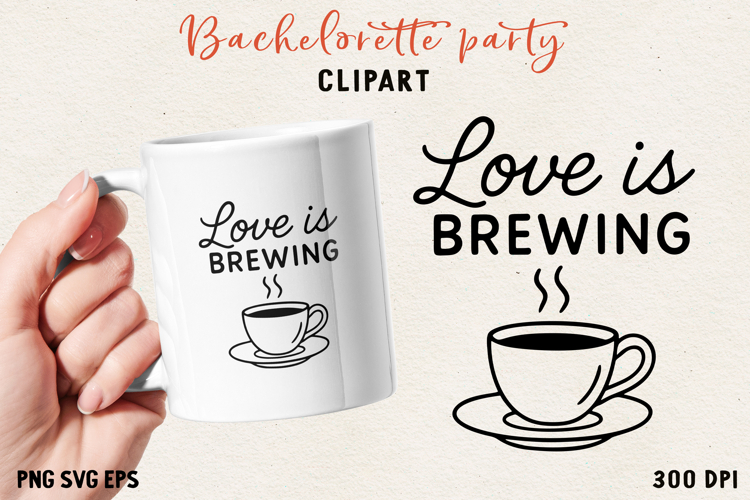 Bachelorette Party Line Art Clipart Bride SVG PNG EPS