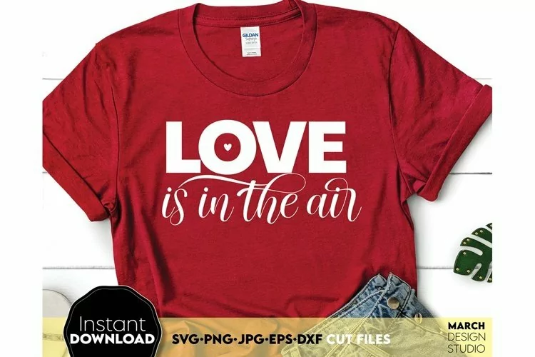 Love Is In The Air SVG | Valentine's Day SVG