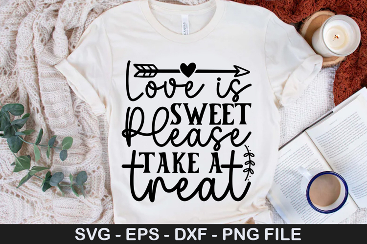 love is sweet please take a treat - Wedding SVG Design