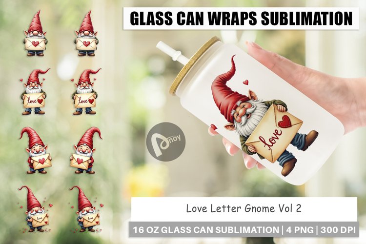 Valentine Gnome Clipart