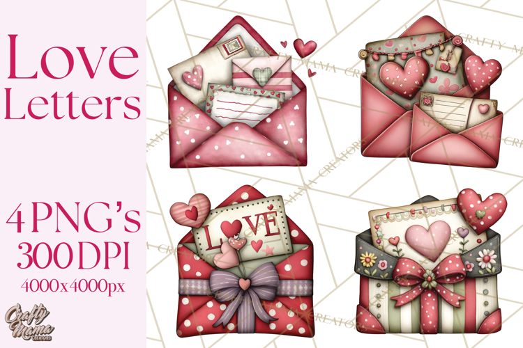 Romantic Valentine Letters, Cards, Envelopes, Mailboxes PNG