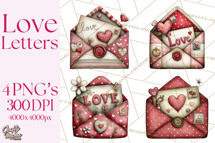 Romantic Valentine Letters, Cards, Envelopes, Mailboxes PNG