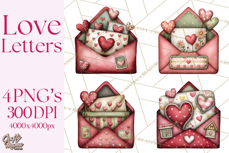 Romantic Valentine Letters, Cards, Envelopes, Mailboxes PNG