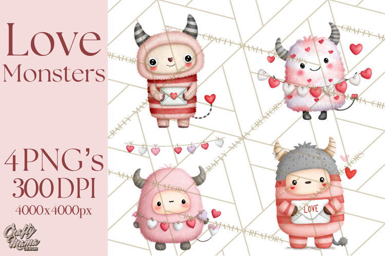 Cute Monster Clipart Image 15