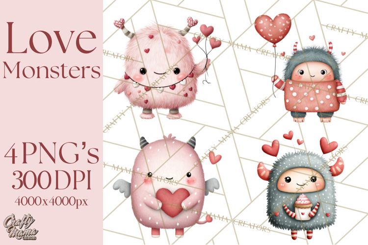 Cute Monster Clipart Image 4