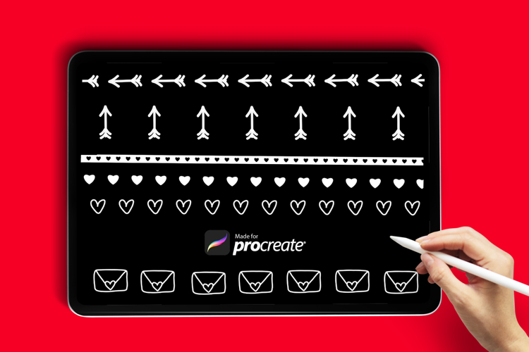 Love Notes Valentine’s Brush Set for Procreate
