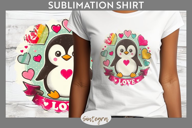 Love Penguin v2 T-shirt Sublimation