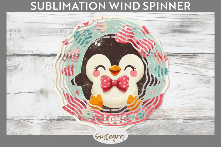 Love Penguin v3 Wind Spinner Sublimation