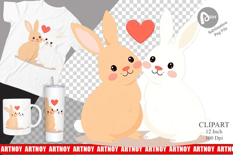 Clipart Love Rabbit