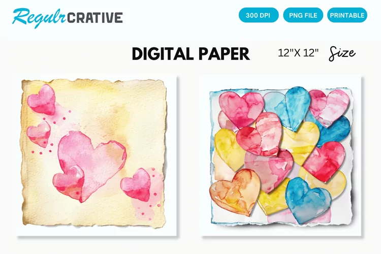 Love Sticky Notes Seamless Digital Paper, Love Pattern