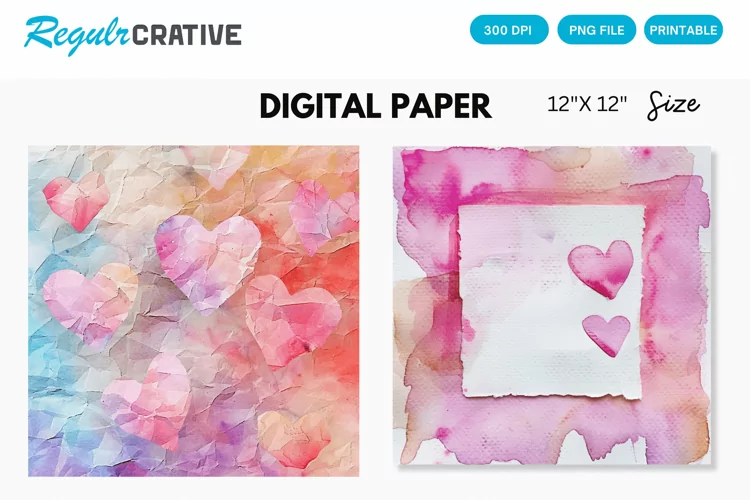Love Sticky Notes Seamless Digital Paper, Love Pattern