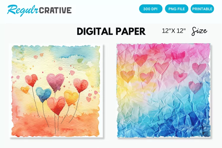 Love Sticky Notes Seamless Digital Paper, Love Pattern