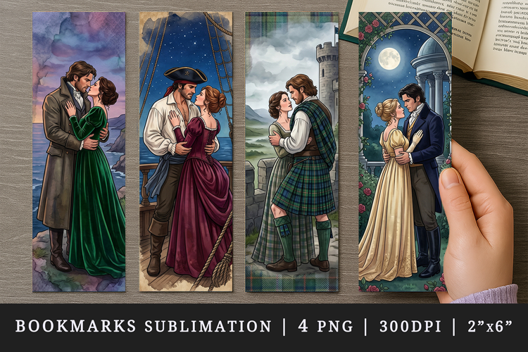 Love story bookmarks printable sublimation bookmark design