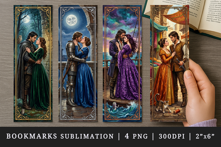 Love story bookmarks printable sublimation bookmark design
