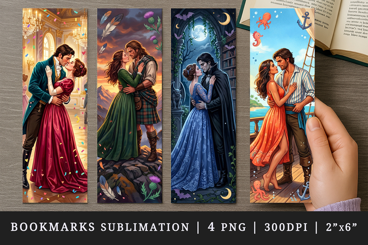 Love story bookmarks printable sublimation bookmark design