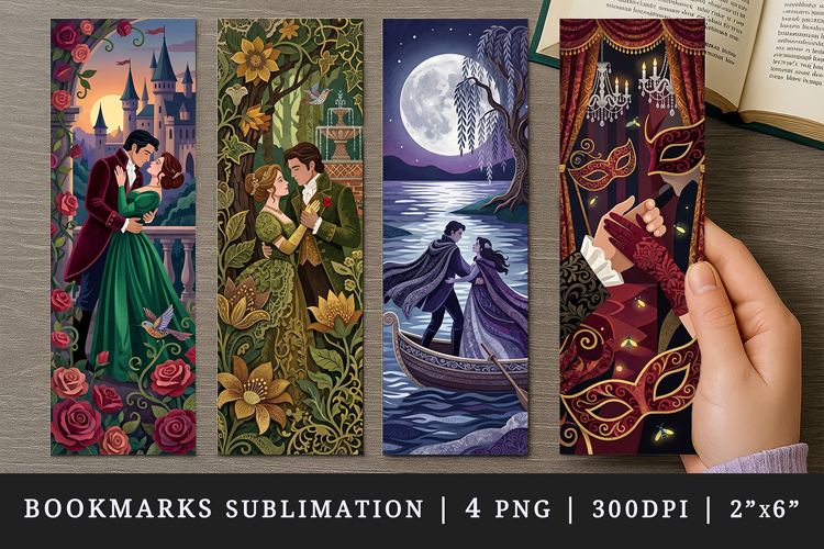 Love story bookmarks printable sublimation bookmark design