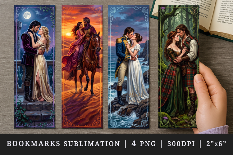 Love story bookmarks printable sublimation bookmark design