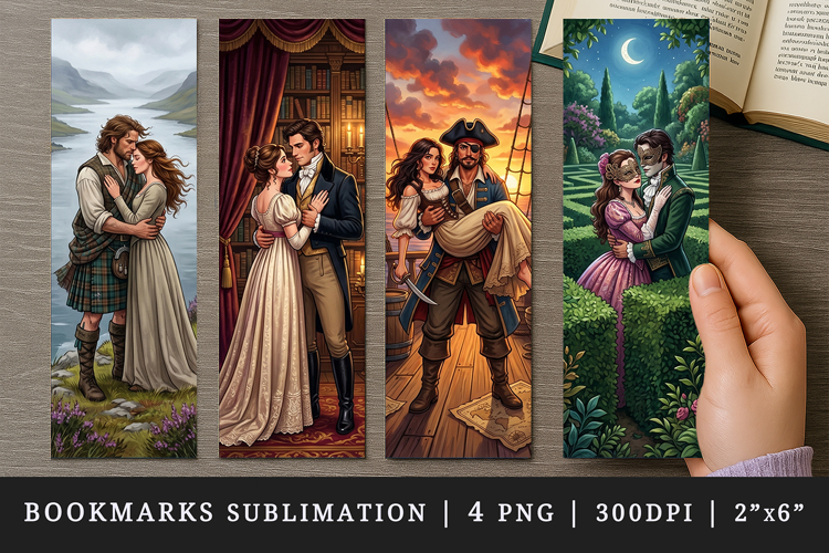 Love story bookmarks printable sublimation bookmark design