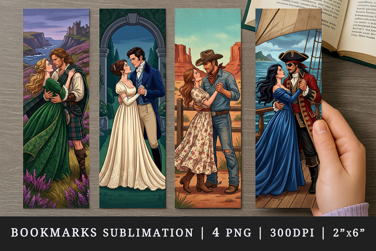 Love story bookmarks printable sublimation bookmark design