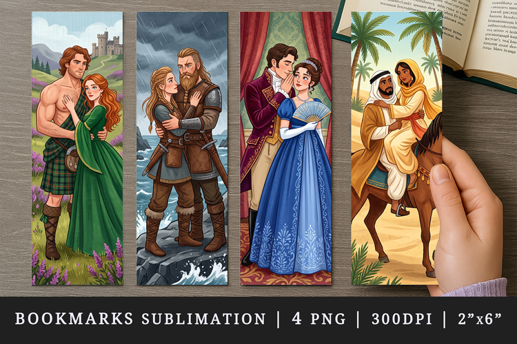 Love story bookmarks printable sublimation bookmark design