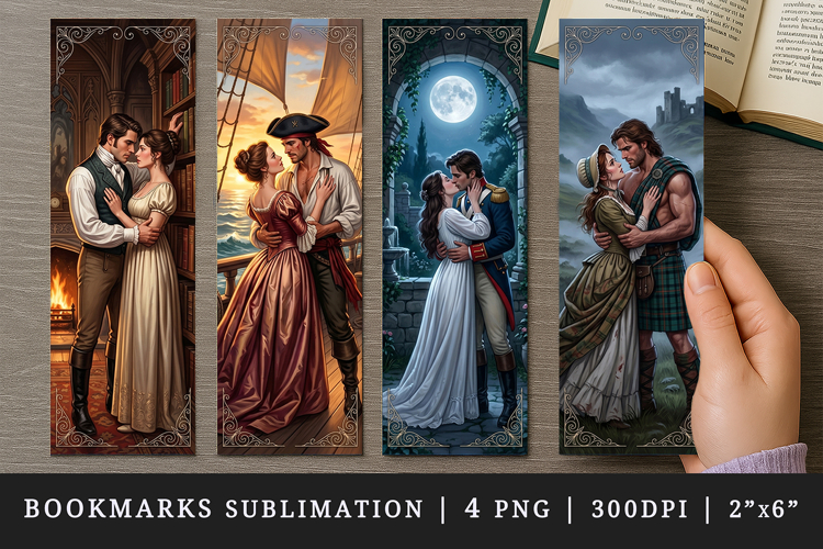 Love story bookmarks printable sublimation bookmark design