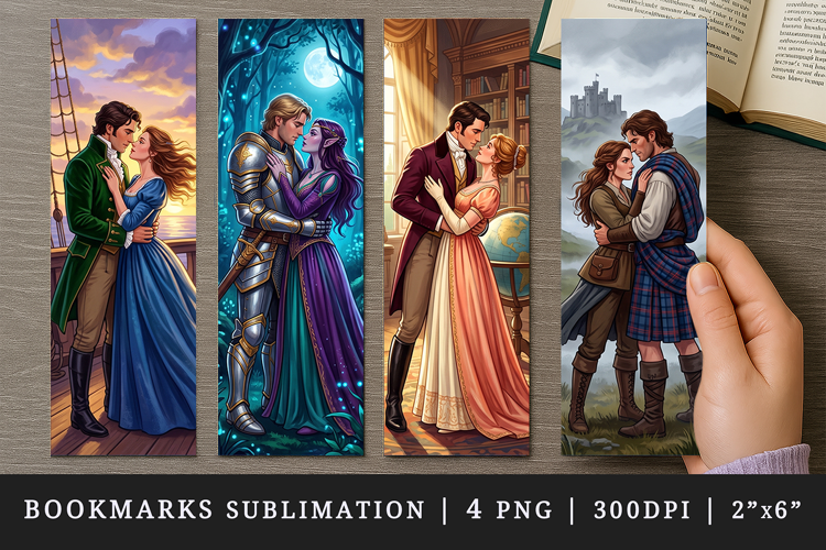 Love story bookmarks printable sublimation bookmark design