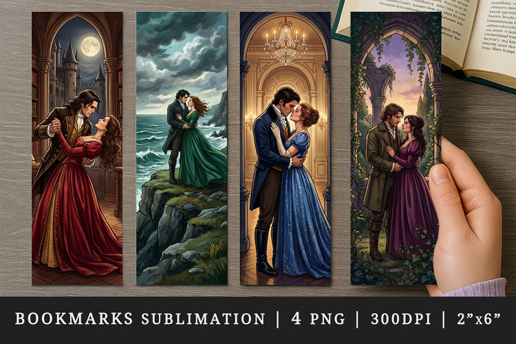 Love story bookmarks printable sublimation bookmark design