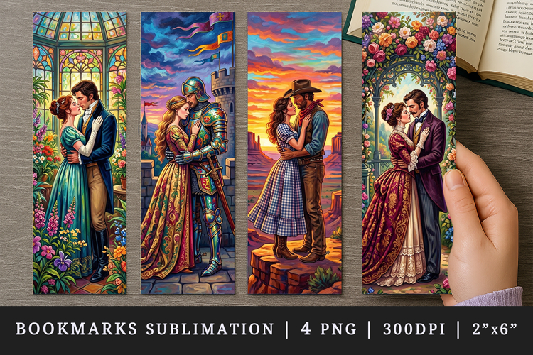 Love story bookmarks printable sublimation bookmark design