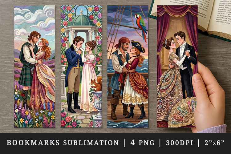 Love story bookmarks printable sublimation bookmark design